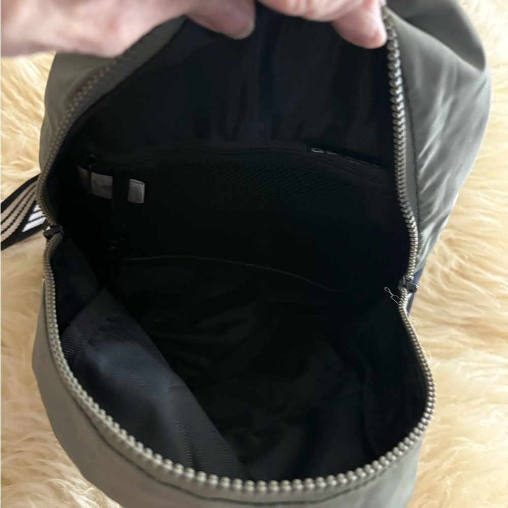 Adidas ‘Linear’ Mini Olive and Black Logo Backpack - Picture 7 of 7